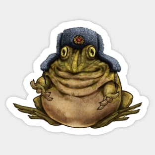 Comrade Frog Sticker